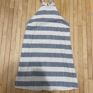 Striped Linen Mini Dress